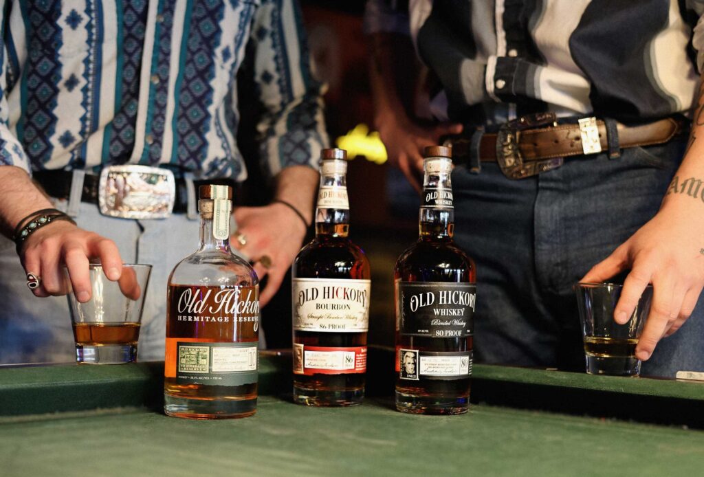 Old Hickory Bourbon bottles